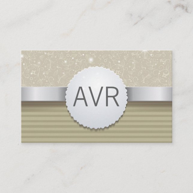 Classy  Modern Luxury Sparkle white gold glitter Business Card (Front)