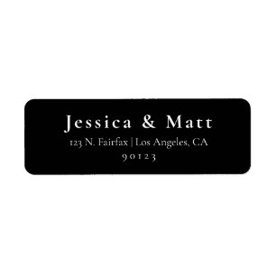 Classy Modern Return Address Label