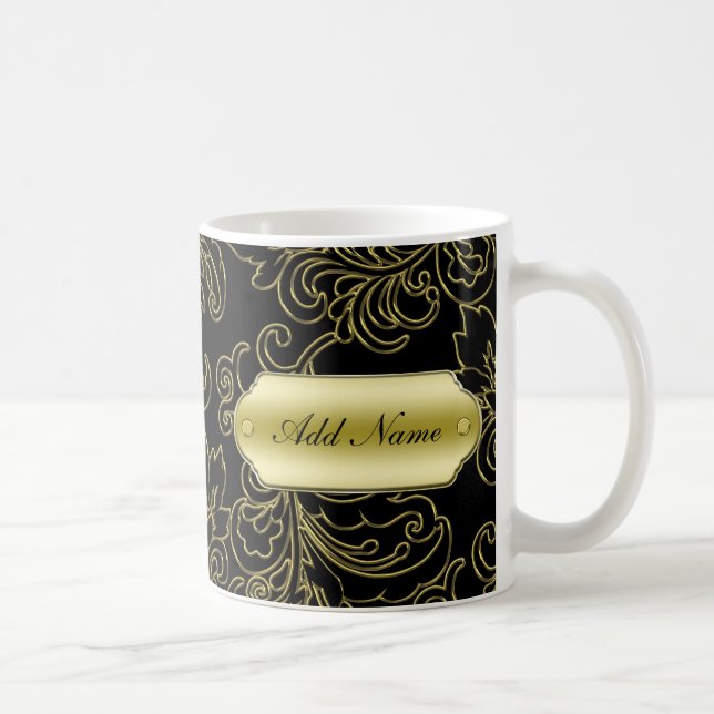 Classy Monogram Coffee Mugs (Right)