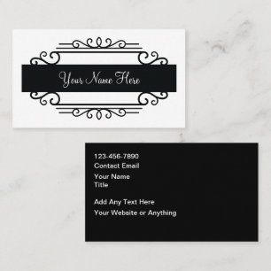 Classy Monogram Elegant Business Cards