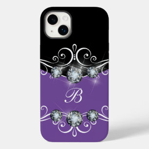 Classy Monogram Glitzy Bling  Case-Mate iPhone 14 Plus Case