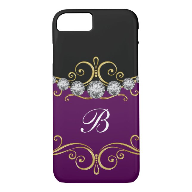 Classy Monogram iPhone Cases (Back)
