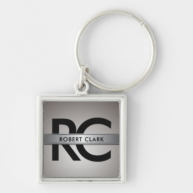 Classy Monogram Key Ring (Front)