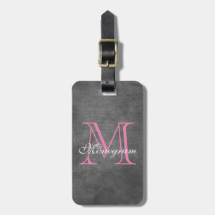 Classy Monogram Luggage Tag