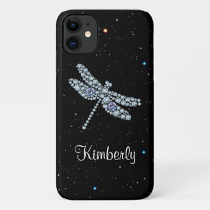 Classy Monogram Nature Bling Rhinestones iPhone 11 Case
