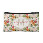 Classy Monogram Vintage Victorian Floral Flowers