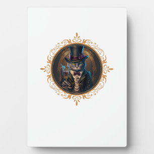 Classy Mood Cat T Gangsters Cat Retro Cat In a Hat Plaque