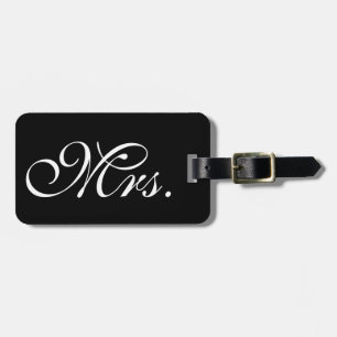 Classy Mrs. Black Luggage Tag