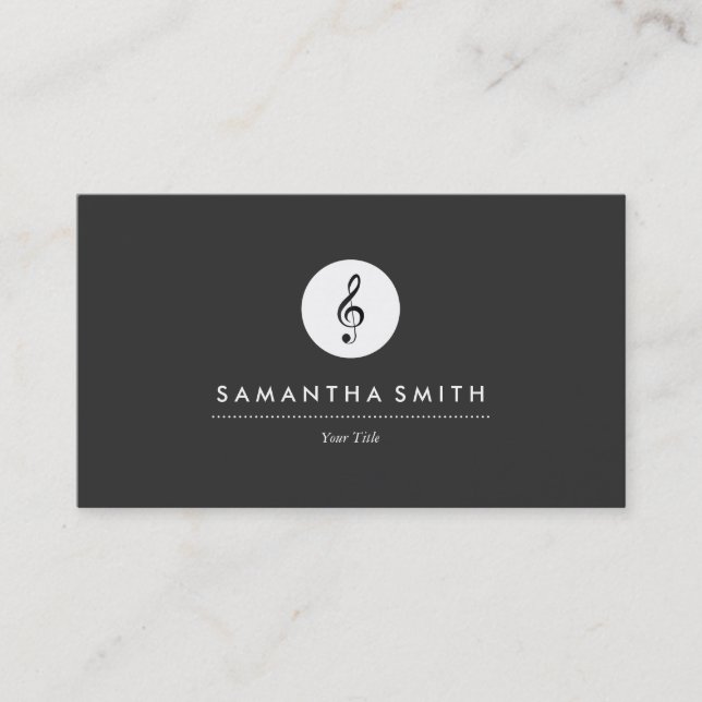 Classy Music Business Card (Front)