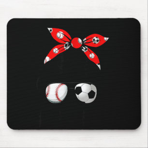 Classy nana life soccer messy bun baseball mother' mouse pad