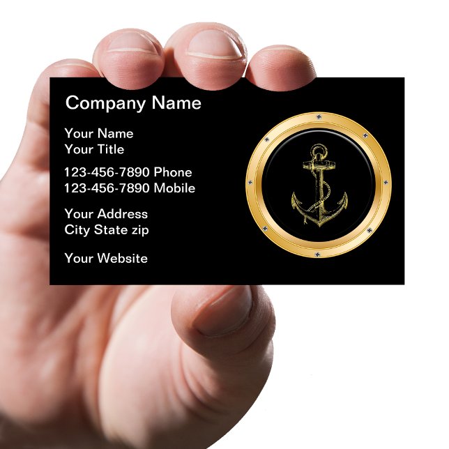 Classy Nautical Business Cards (Creator Uploaded)