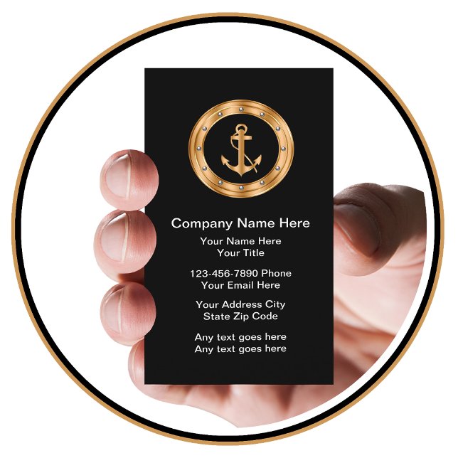 Classy Nautical Business Cards (Creator Uploaded)