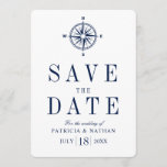 Classy Nautical Compass Save the Date<br><div class="desc">Classy yet modern save the date cards for your future wedding guest.</div>