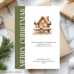 Classy Neutral Tones Christmas Greeting Template