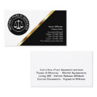 Classy Notary Business Cards