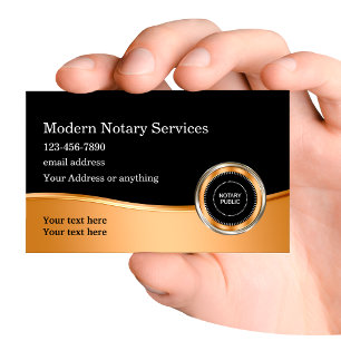 Classy Notary Public Services  Business Card