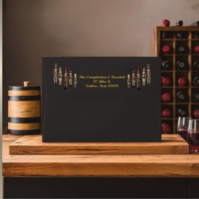 Classy Nutcracker Soldiers Brown Gold Traditional  Envelope (Creator Uploaded)