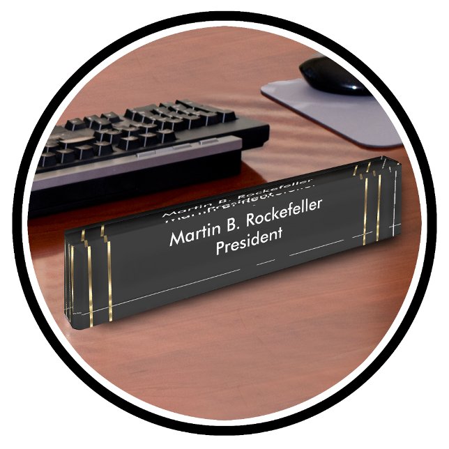 Classy Office Executive Gift Nameplate (Creator Uploaded)