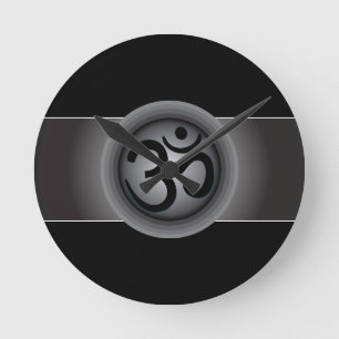Classy Om Symbol Wall Clock