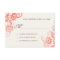 Classy Ombre Coral Wedding RSVP
