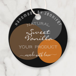 Classy Packaging Supplies Stylish Dark Coloured Favour Tags