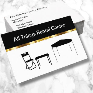 Classy Party Rental Centre Business Cards