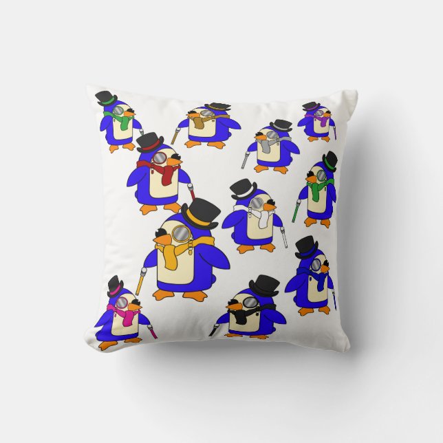 Classy Penguins Cushion (Front)