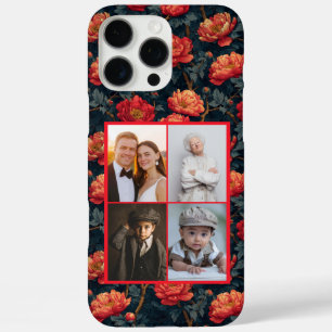 Classy Peonies Custom Photo Collage Iphone Case Fo