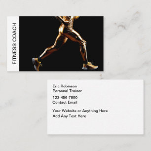 Classy Personal Fitness Coach Theme Business Card