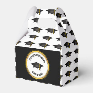 Classy Personalised Graduation Cap and Tassel Favour Box