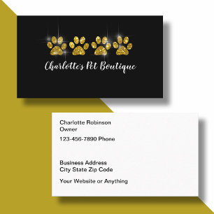 Classy Pet Boutique Business Cards Design