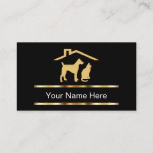 Classy Pet Care Business Cards