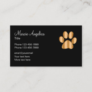 Classy Pet Service Theme Business Card