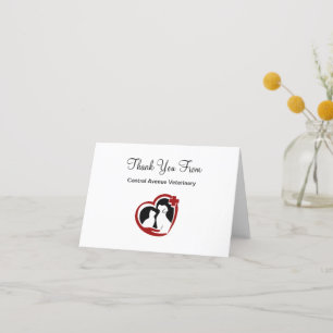 Classy Pet Veterinarian Thank You Cards