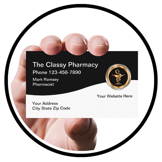 Classy Pharmacy Design Business Card (Creator Uploaded)
