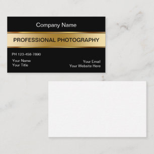 Classy Photographer Business Cards