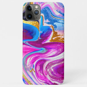Classy pink gold glitter marble design iPhone 11 pro max case