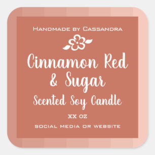 Classy Pink Rose Gold Product Packaging Labels