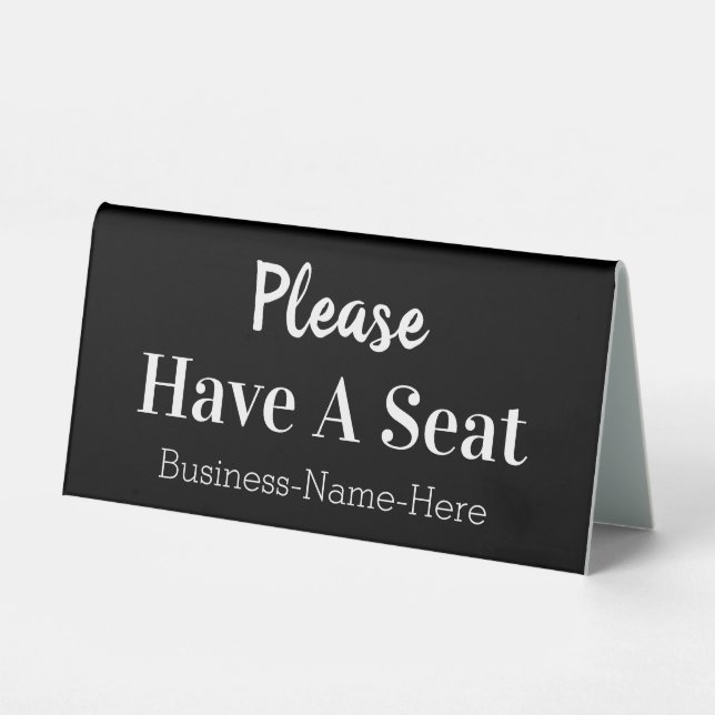 Classy "Please Have A Seat" (Front)