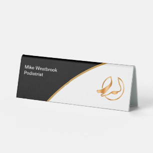 Classy Podiatrist Desk Nameplate Table Tent Sign