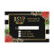 Classy Poinsettia Floral Gold Black White Stripes
