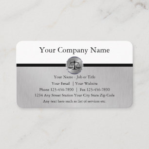 Classy Professional Attorney Business Card