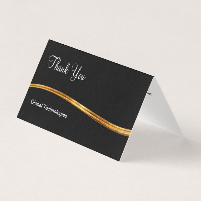 Classy Professional Mini Thank You Cards (Front)