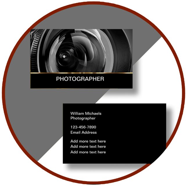 Classy Professional Photographer Business Cards (Creator Uploaded)