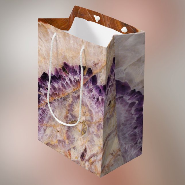 Classy Purple Agate Design Medium Gift Bag (Creator Uploaded)