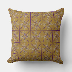Classy Purple and Mustard Pattern Cushion