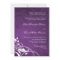 Classy Purple Wedding Invitation