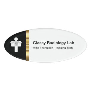 Classy Radiology Lab Staff Name Tag