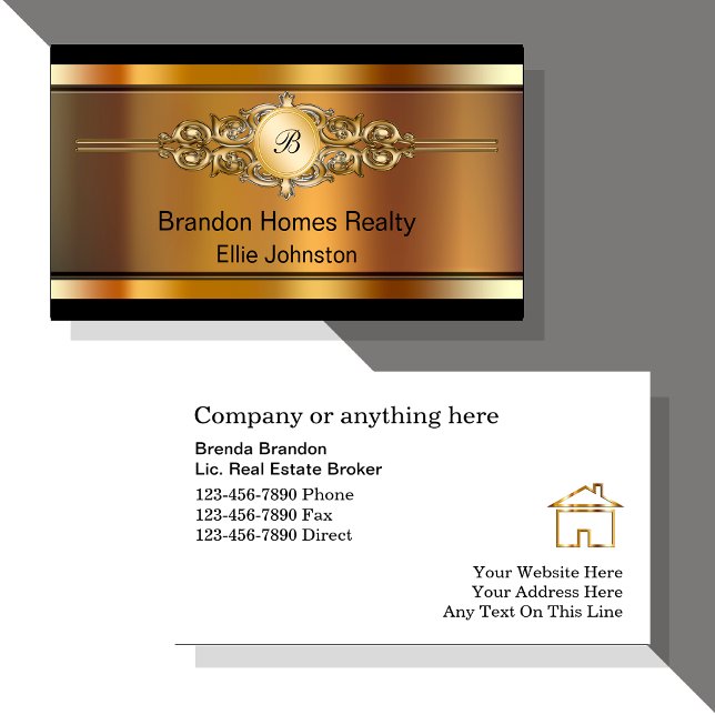 Classy Real Estate Business Cards (Creator Uploaded)