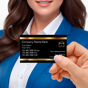 Classy Real Estate Business Cards